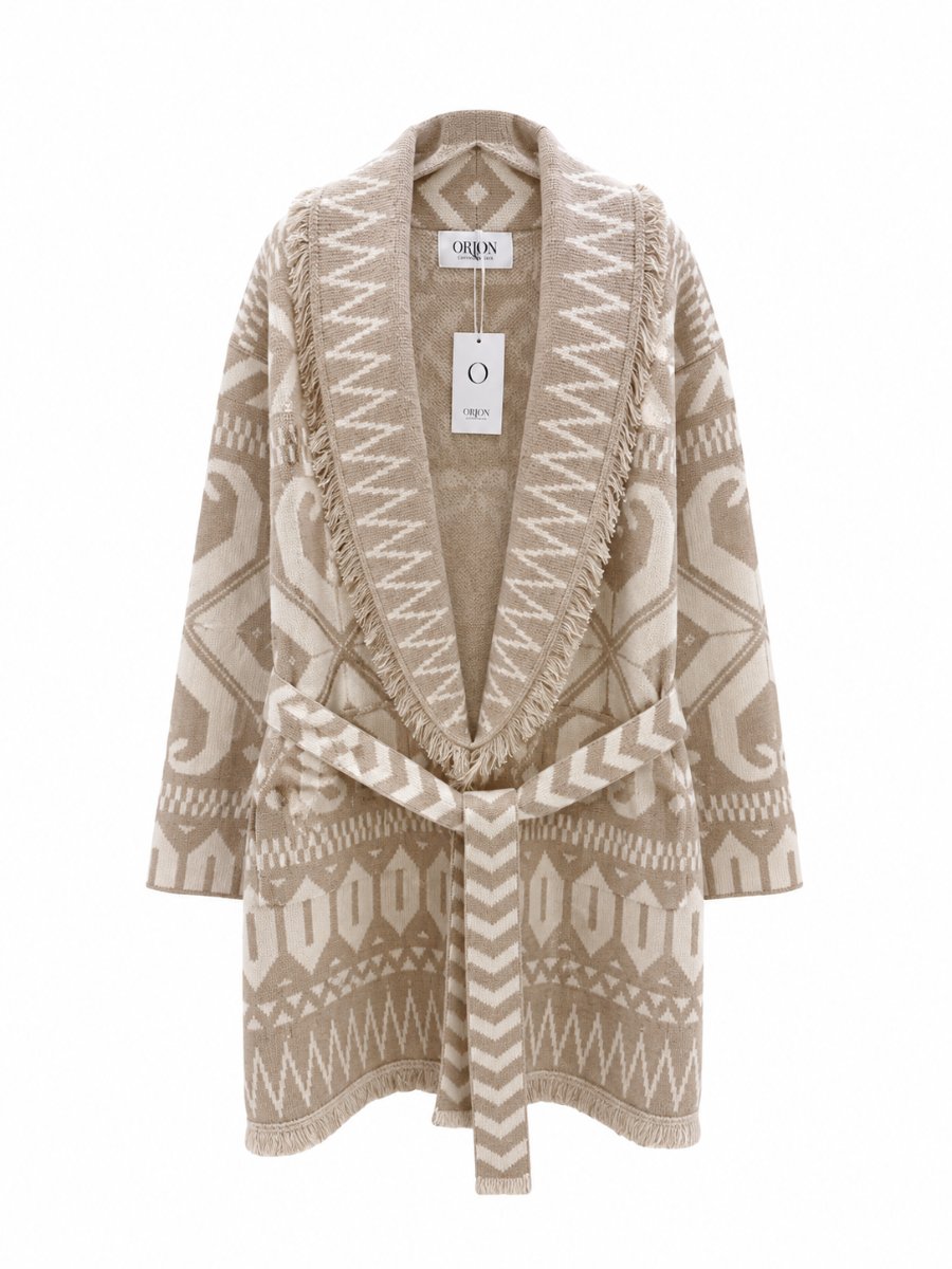 Fringe Jacket Sand