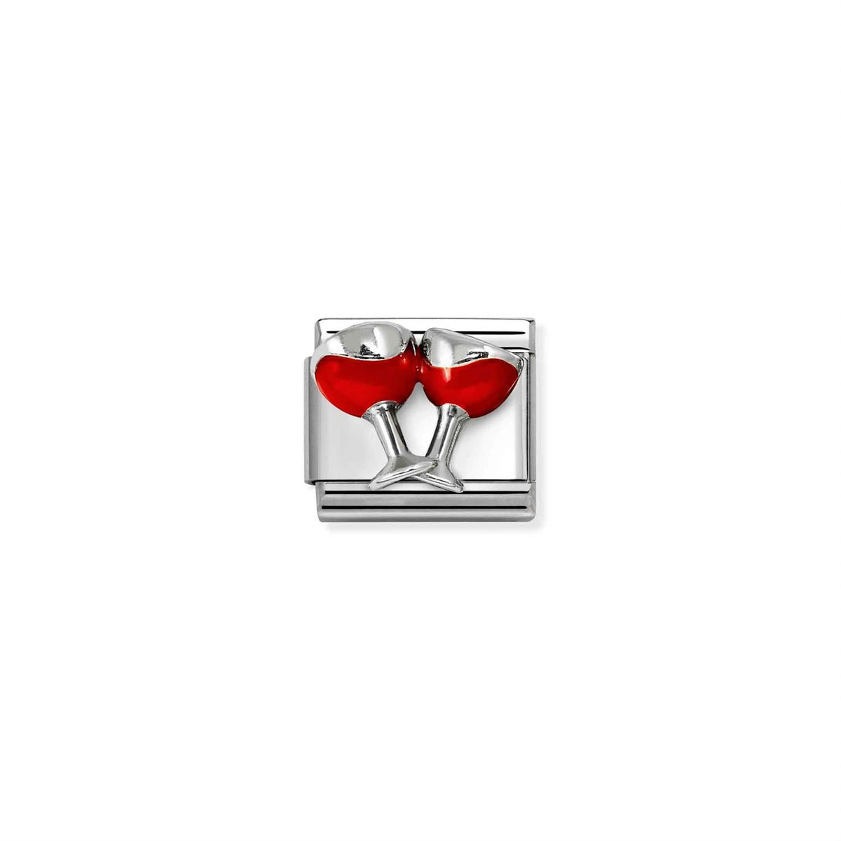 Silver Red Wine Glass
