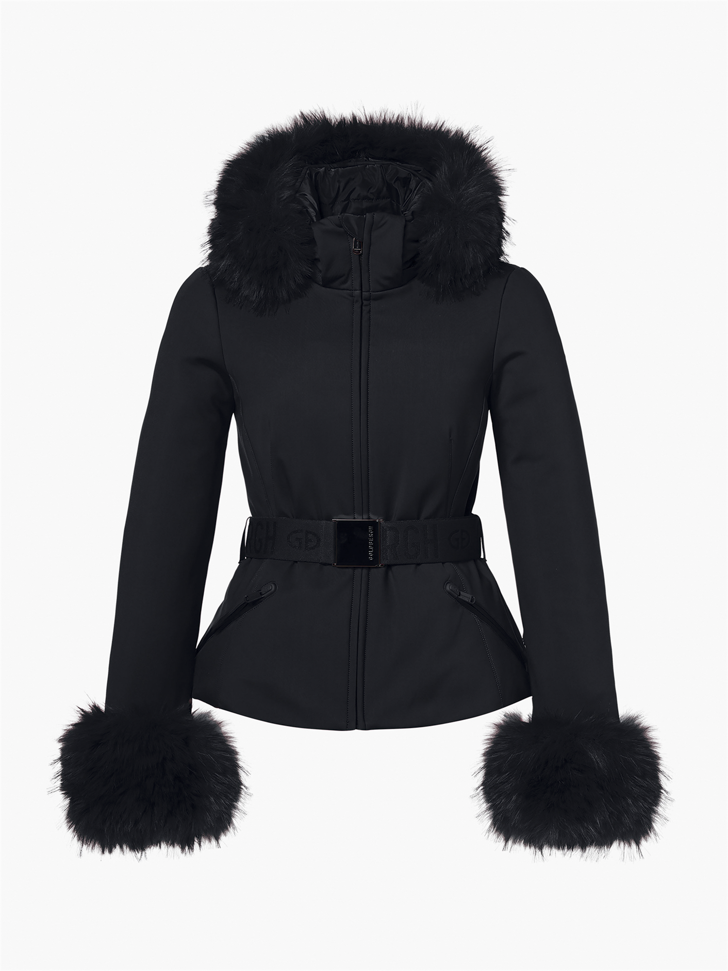 Giselle Ski Jacket Faux Fur Black