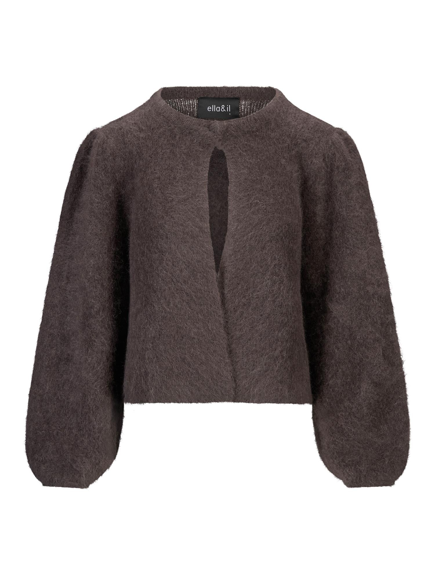 Amelia Chunky Cardigan Dark Brown