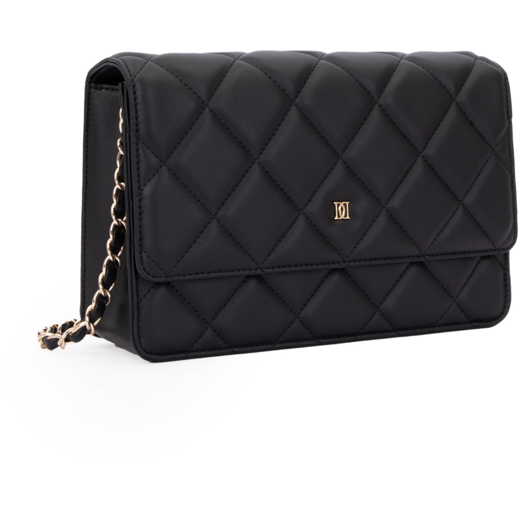 Leather Quilted Bag Black