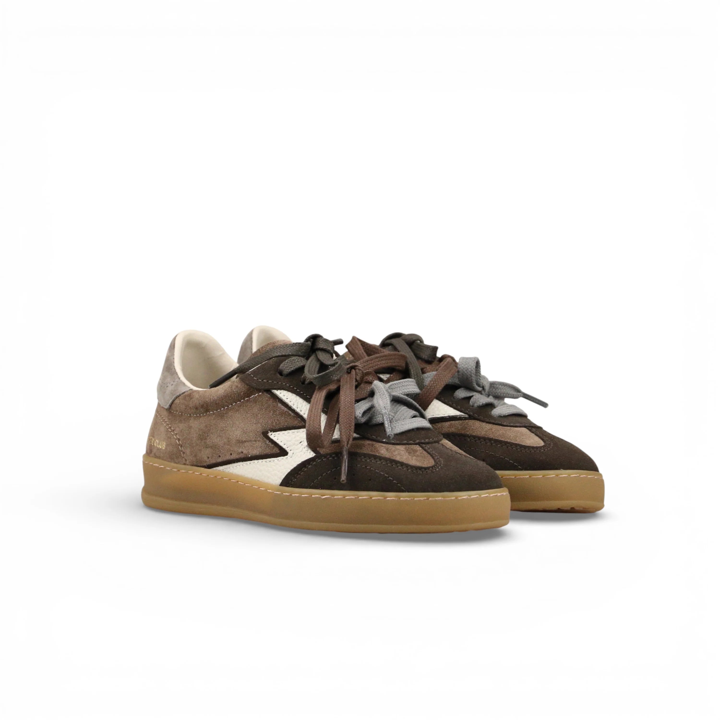 Club Patchwork Sesame Dark Brown & Gray