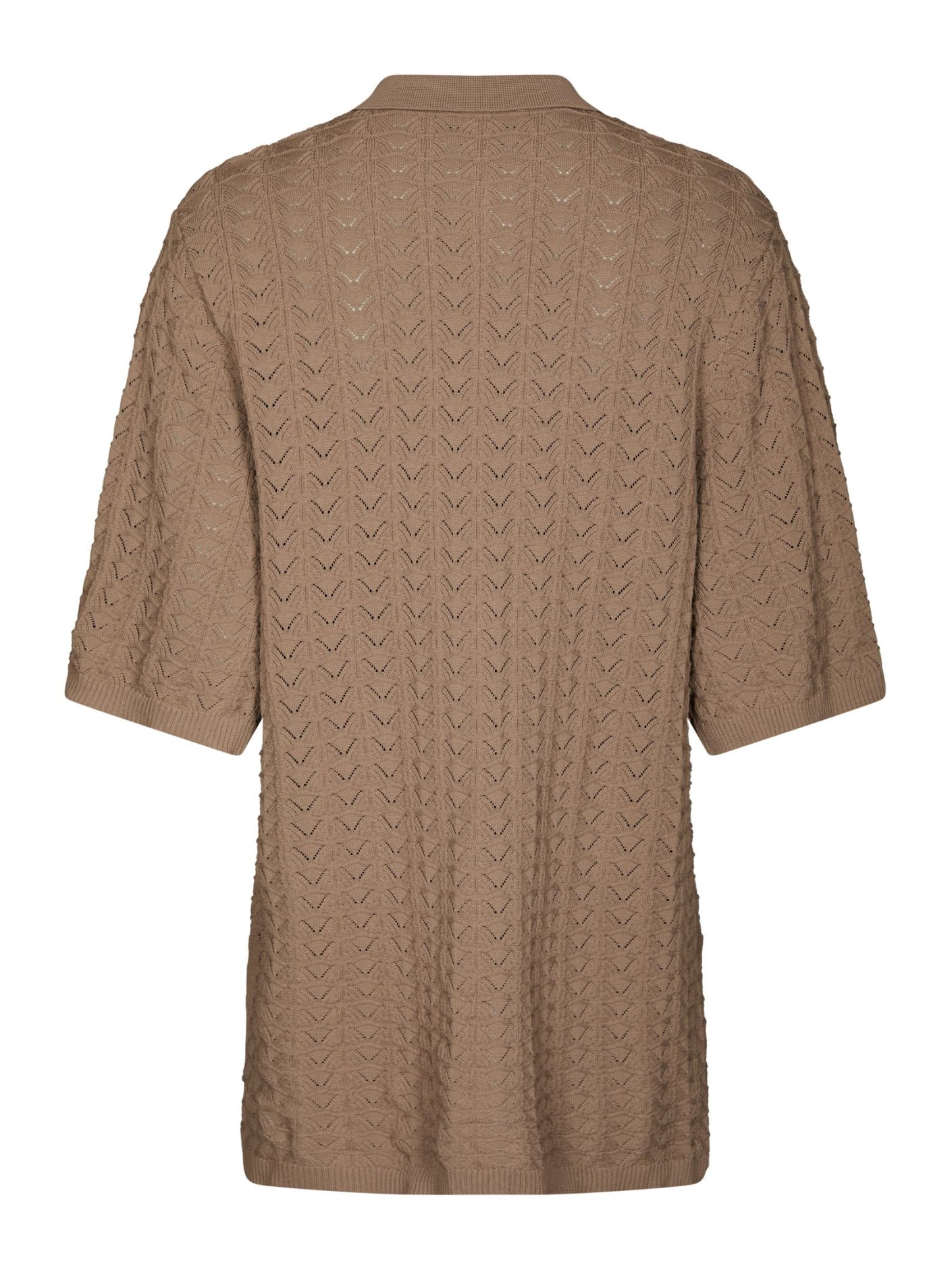 Sette Fine Crochet Blouse Taupe