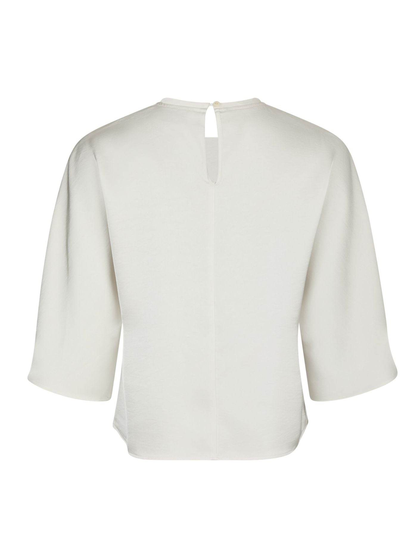 Liora Heavy Sateen Blouse Pearl
