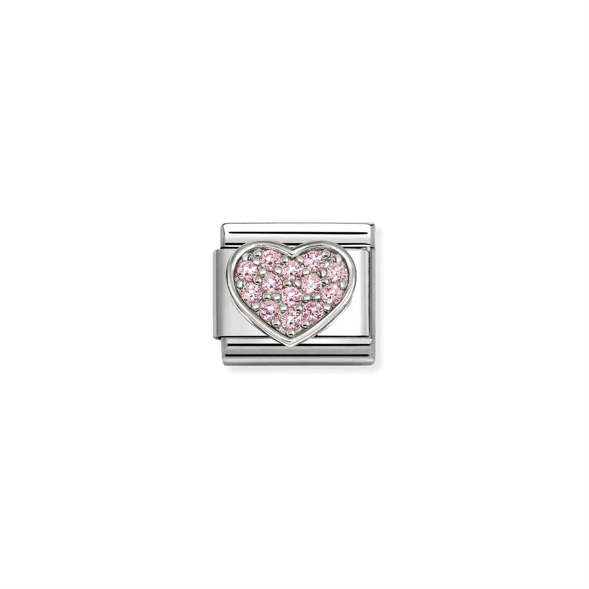 Cubic Zirconia Pink Heart Rich