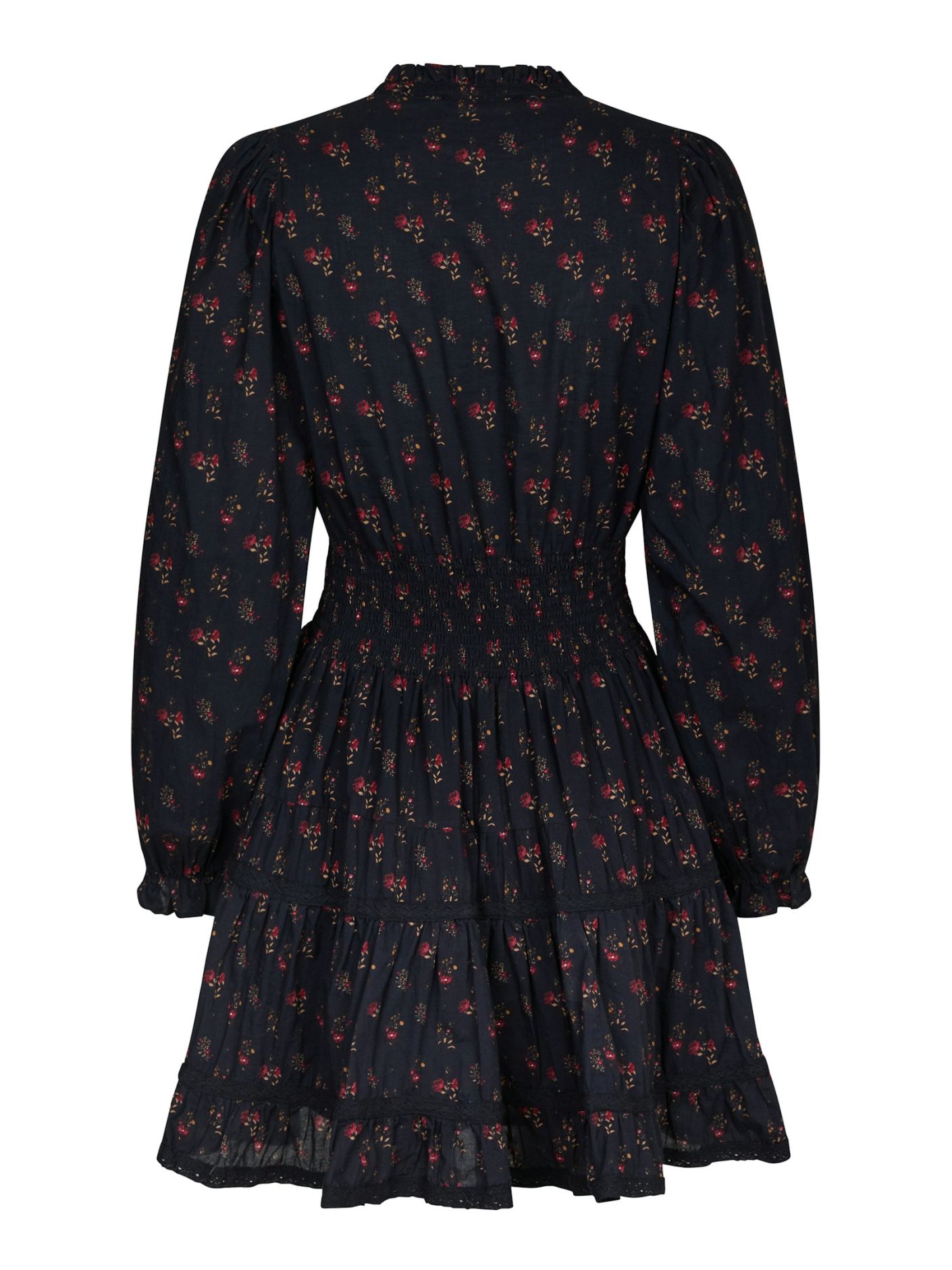 Cornell Fine Print Dress Dark Navy