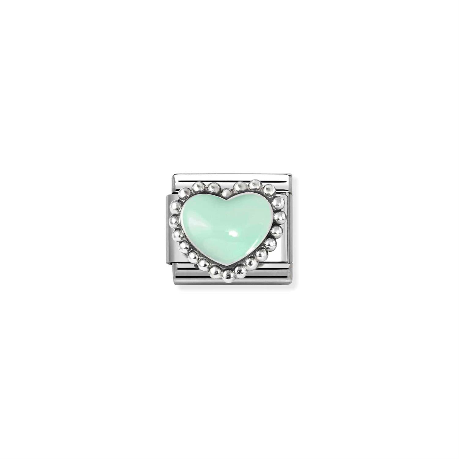 Pastel Green Raised Heart