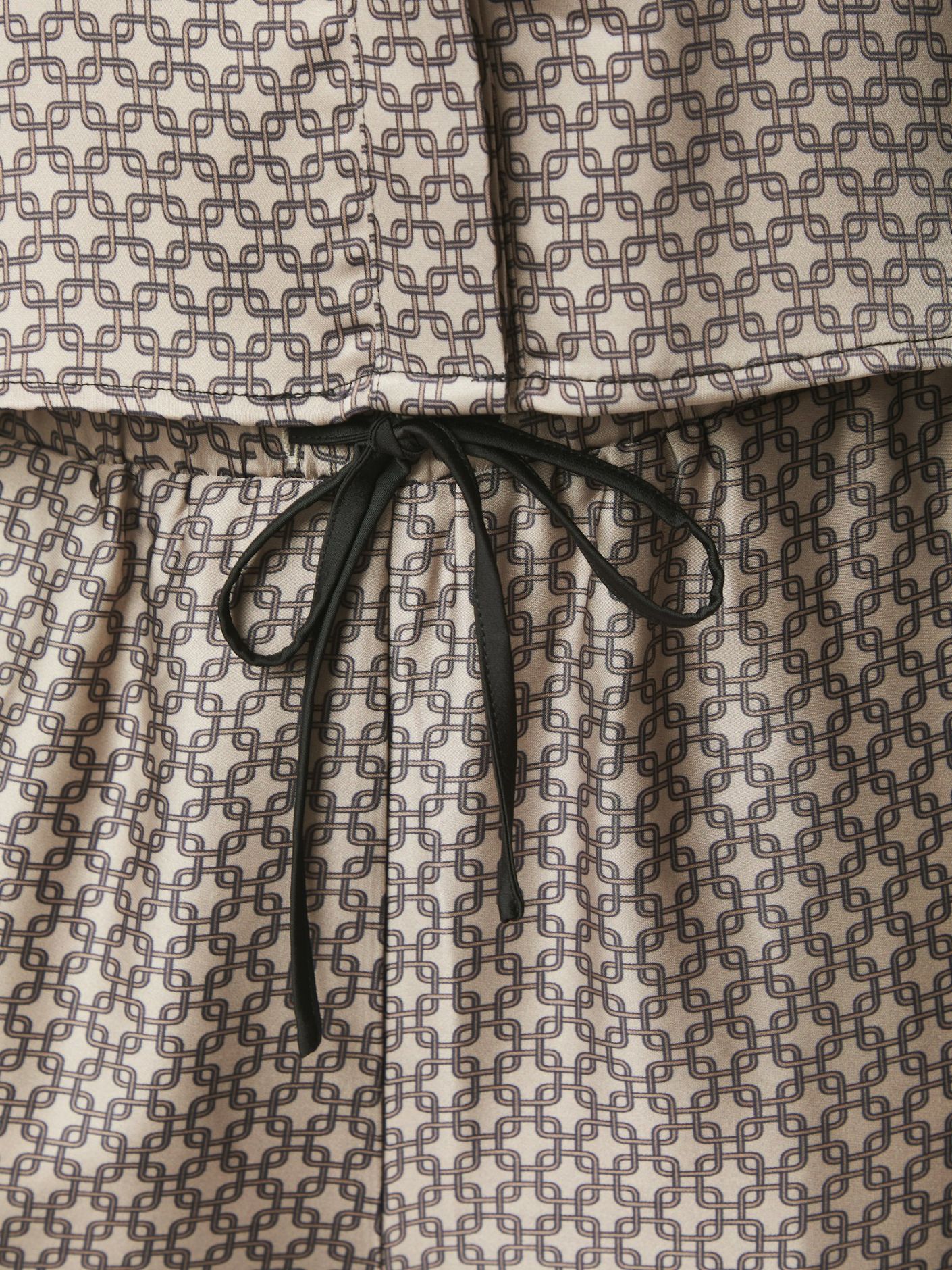 Sora Pattern Pants Beige
