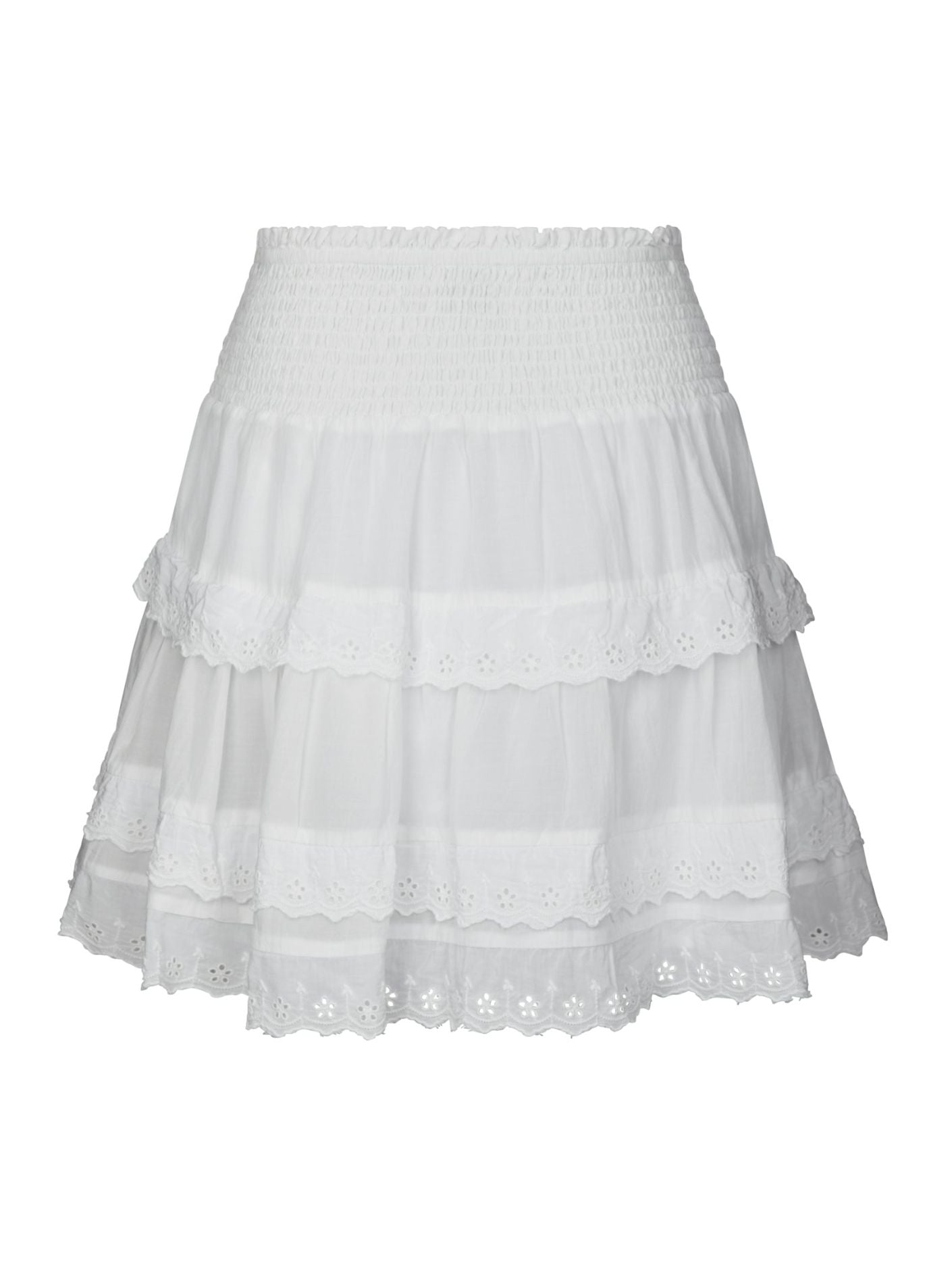 Heidie Ruffle Skirt White