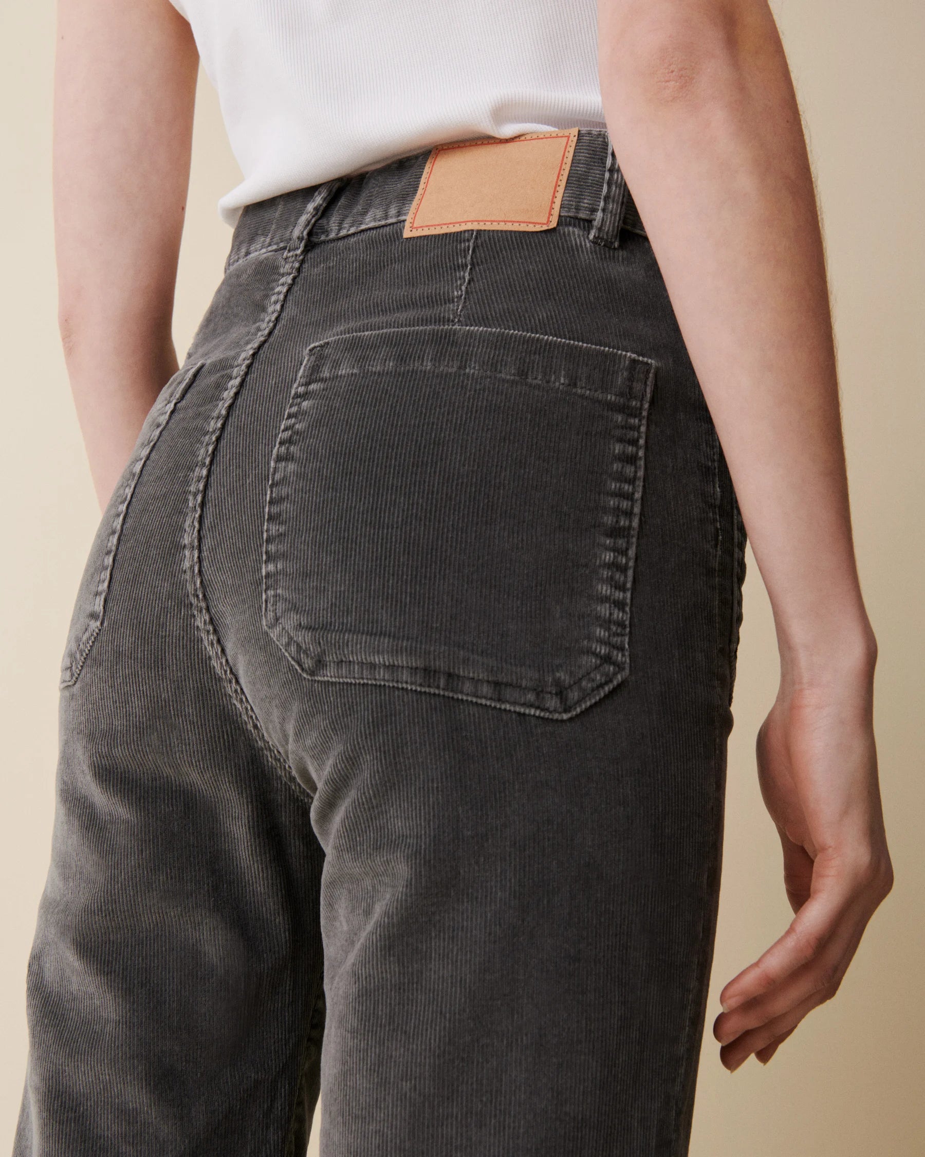 St Monica Jeans Grey Corduroy