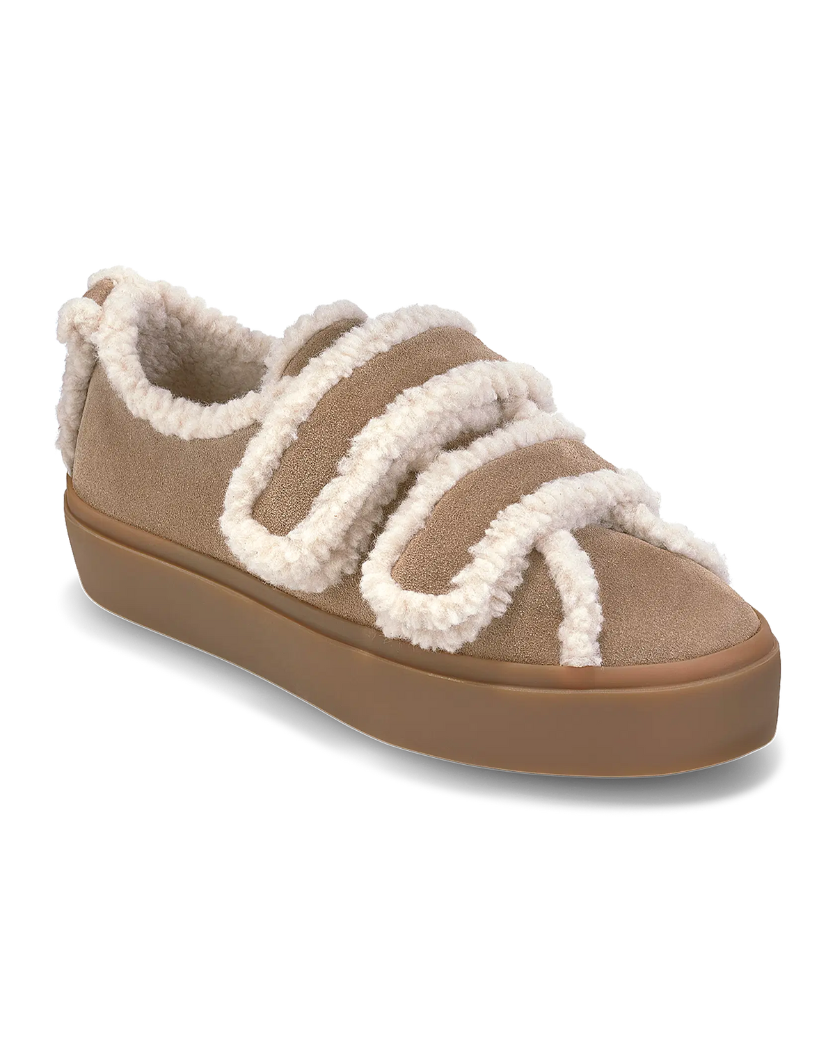Shearling Low Velcro Light Beige