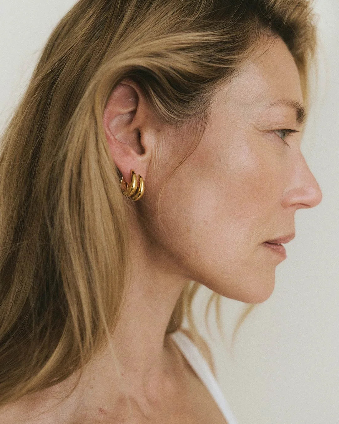Ellipse Earrings Gold