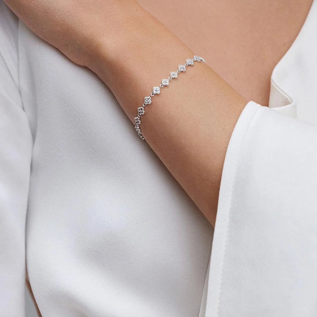 Blossom Bracelet Silver 16cm