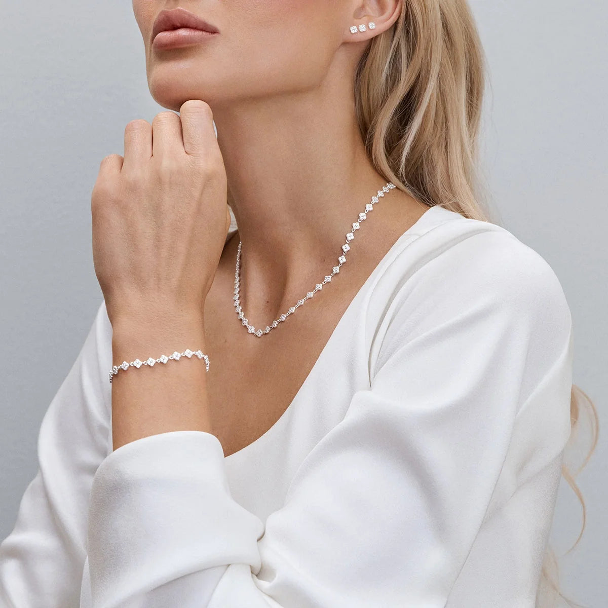 Blossom Bracelet Silver 16cm