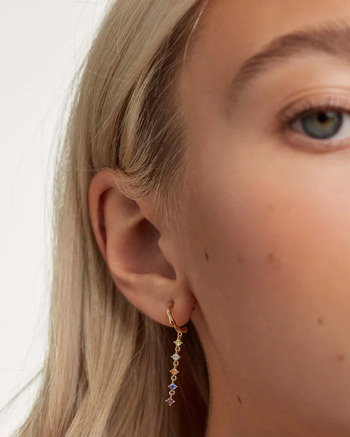 Sage gold earrings