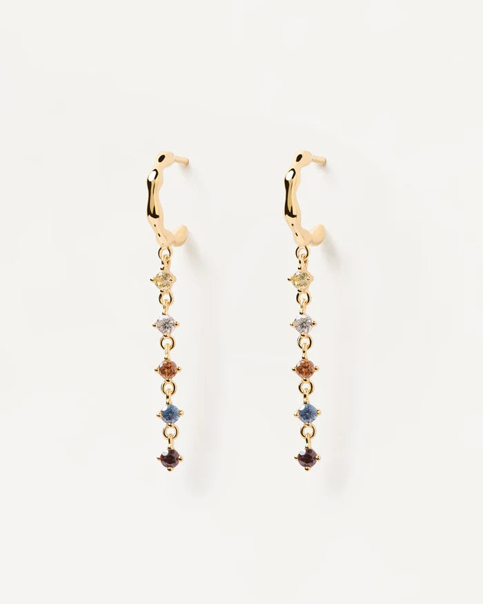 Sage gold earrings