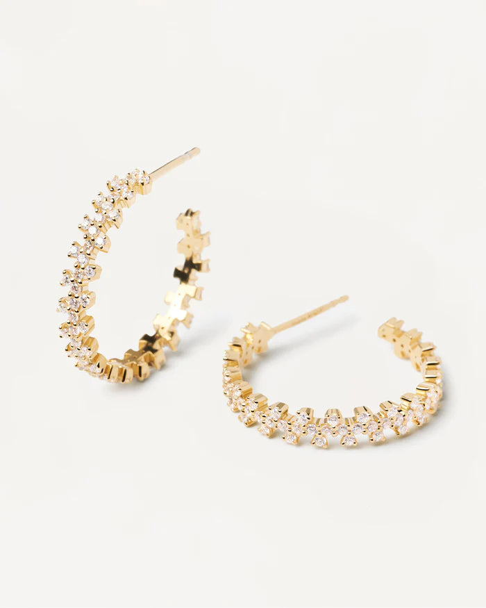 Crown Gold Earrings