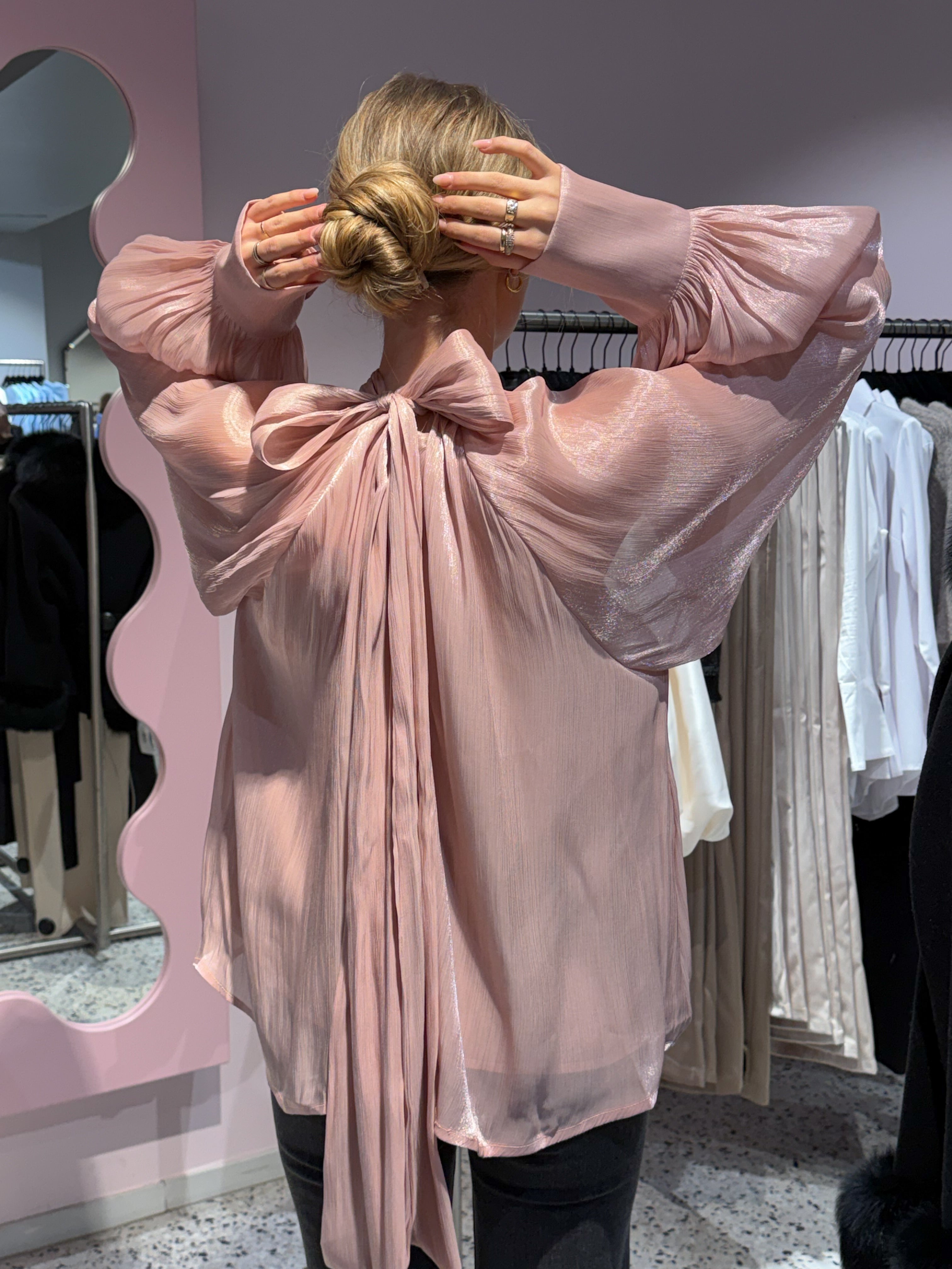 Topp Pyntet m/ Glitter Rose