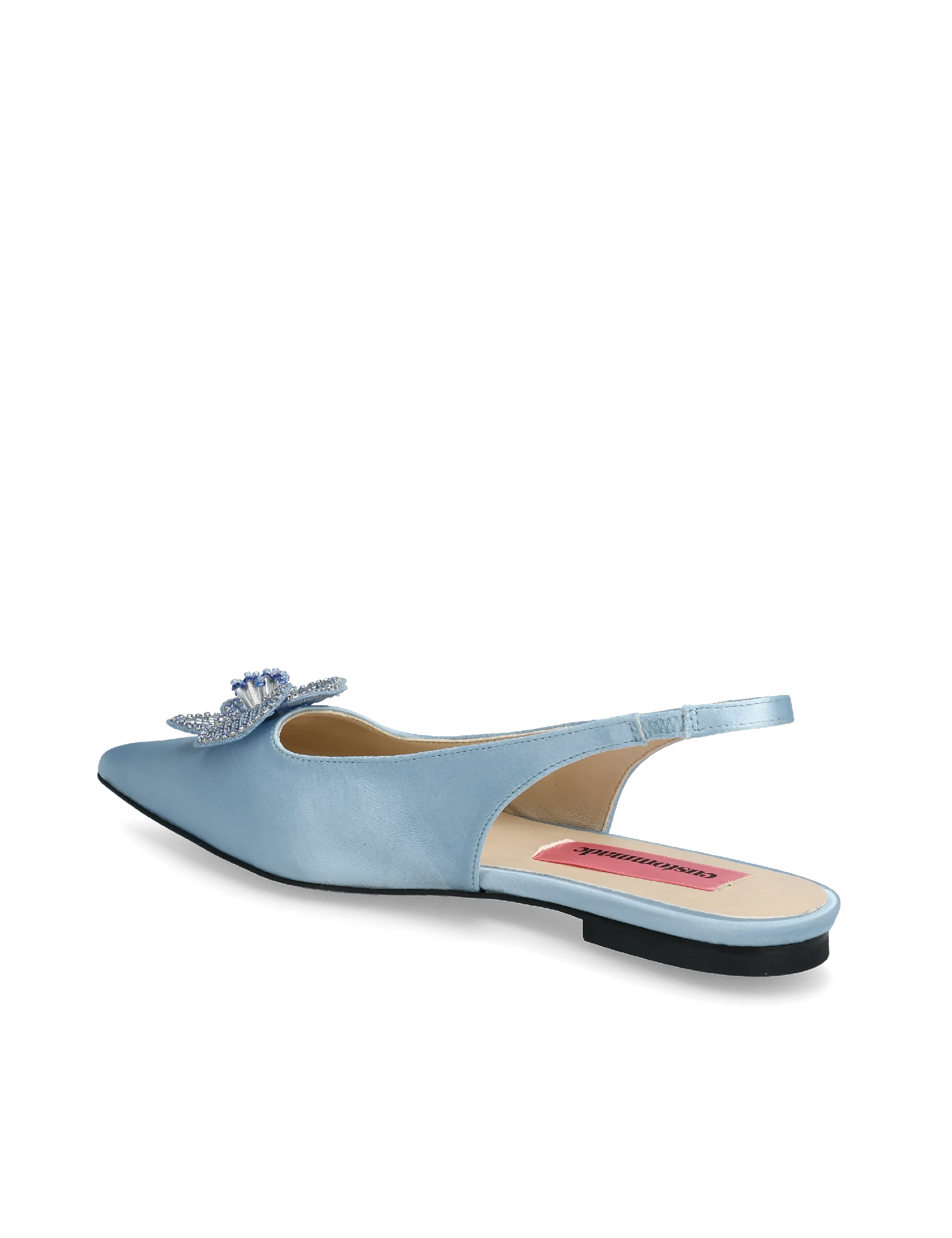 Fiona Crystal Satin Light Blue