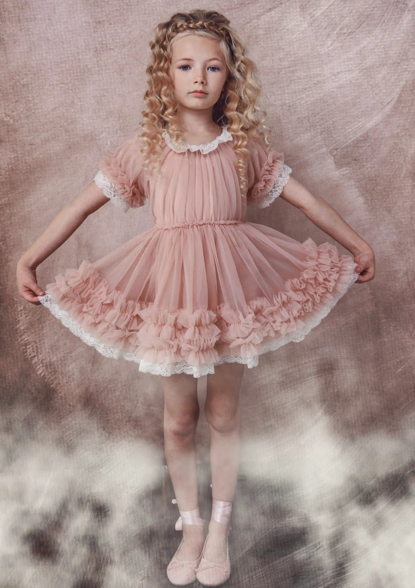 Porcelain Dolly Dress Ballet Pink
