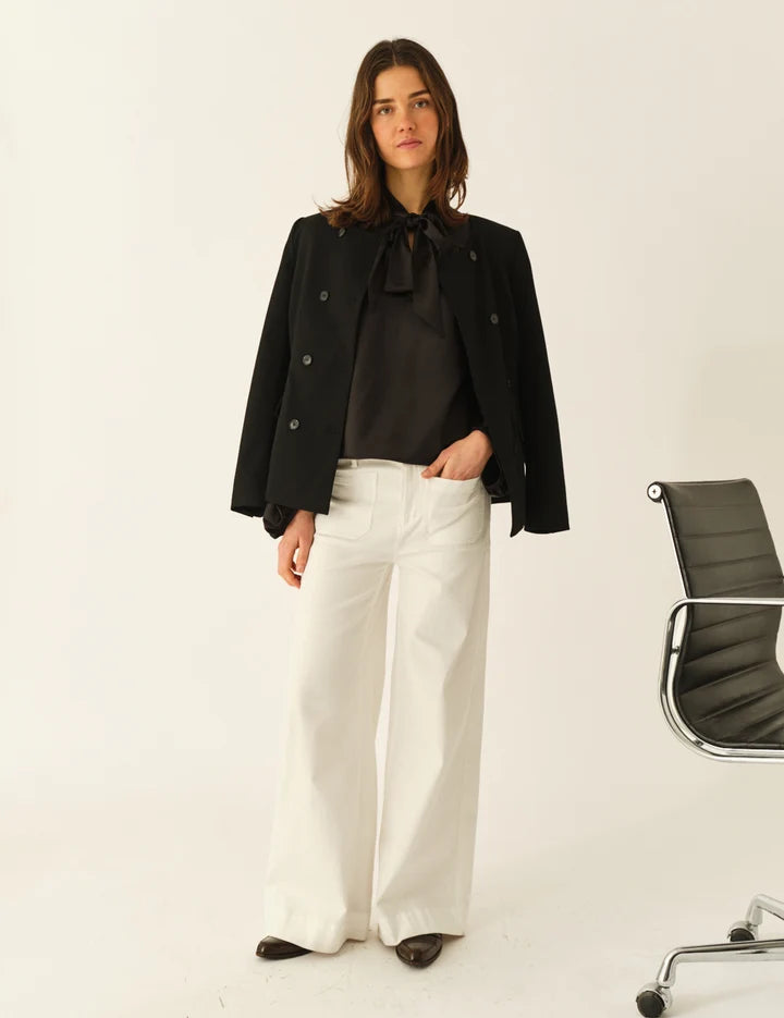 Stella Bow Blouse Black