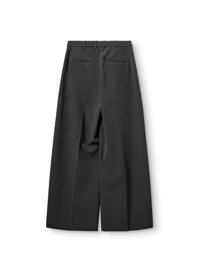 Scott Wide Pants Grey Melange