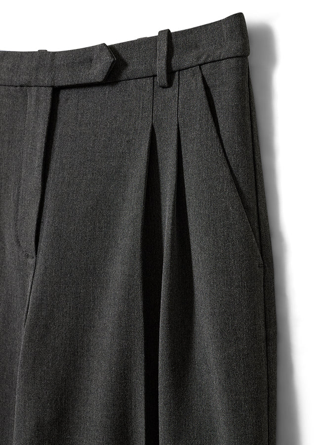 Scott Wide Pants Grey Melange