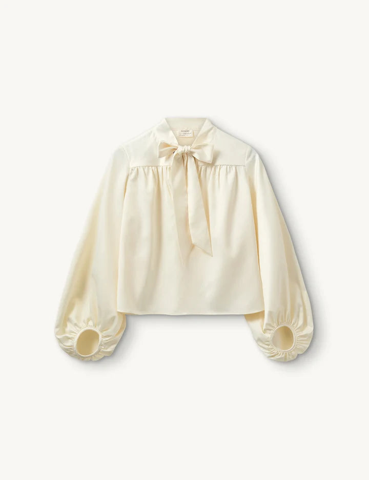 Stella Bow Blouse Cream
