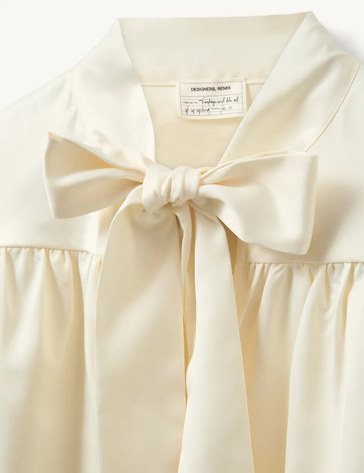 Stella Bow Blouse Cream