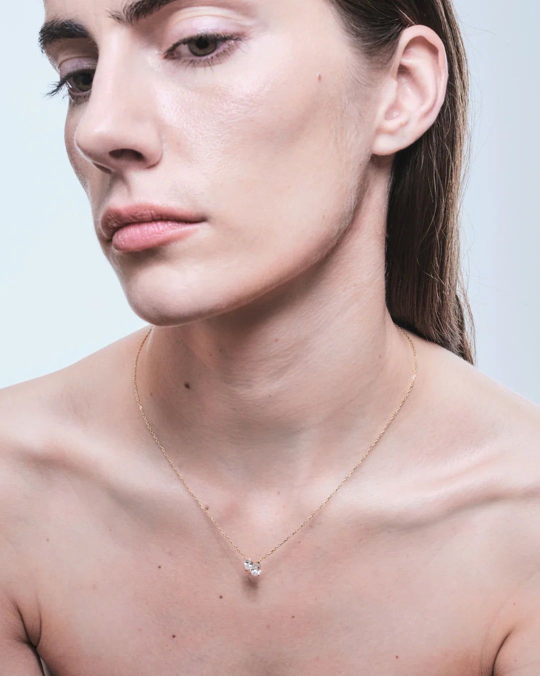 Doppio Pera Necklace Gold