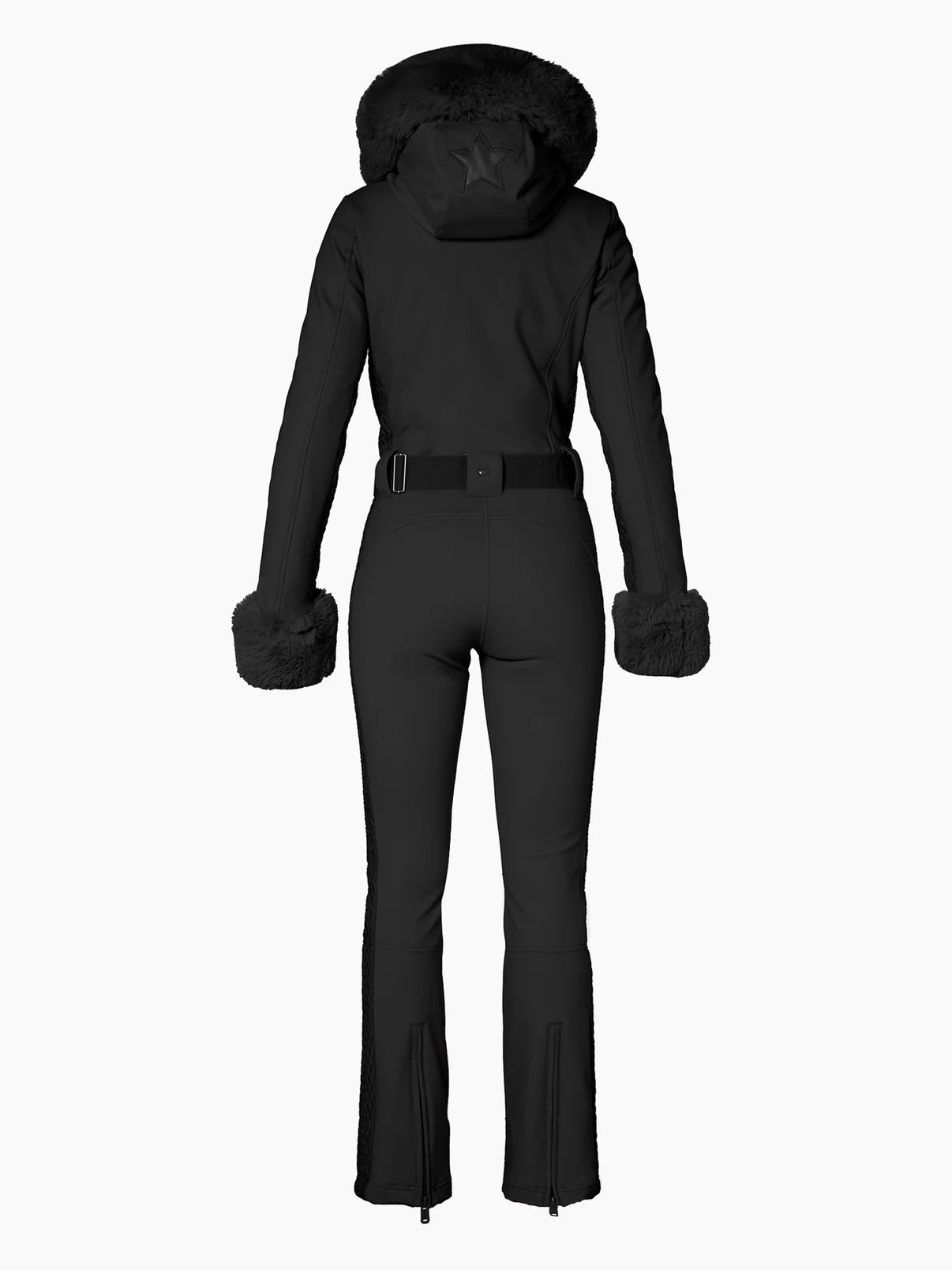 Angele Faux Border Ski Suit Black