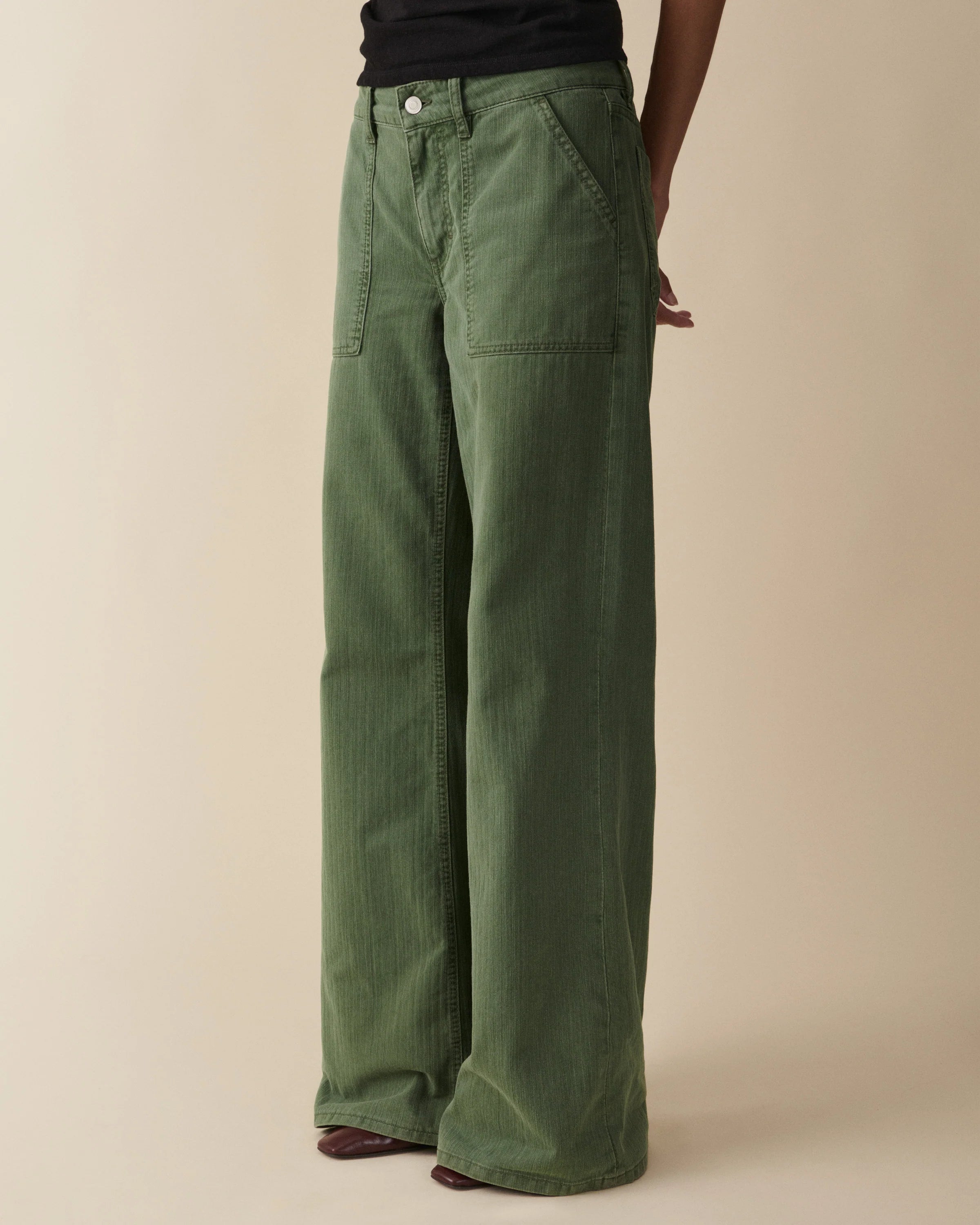 Guell Chevron Khaki Green