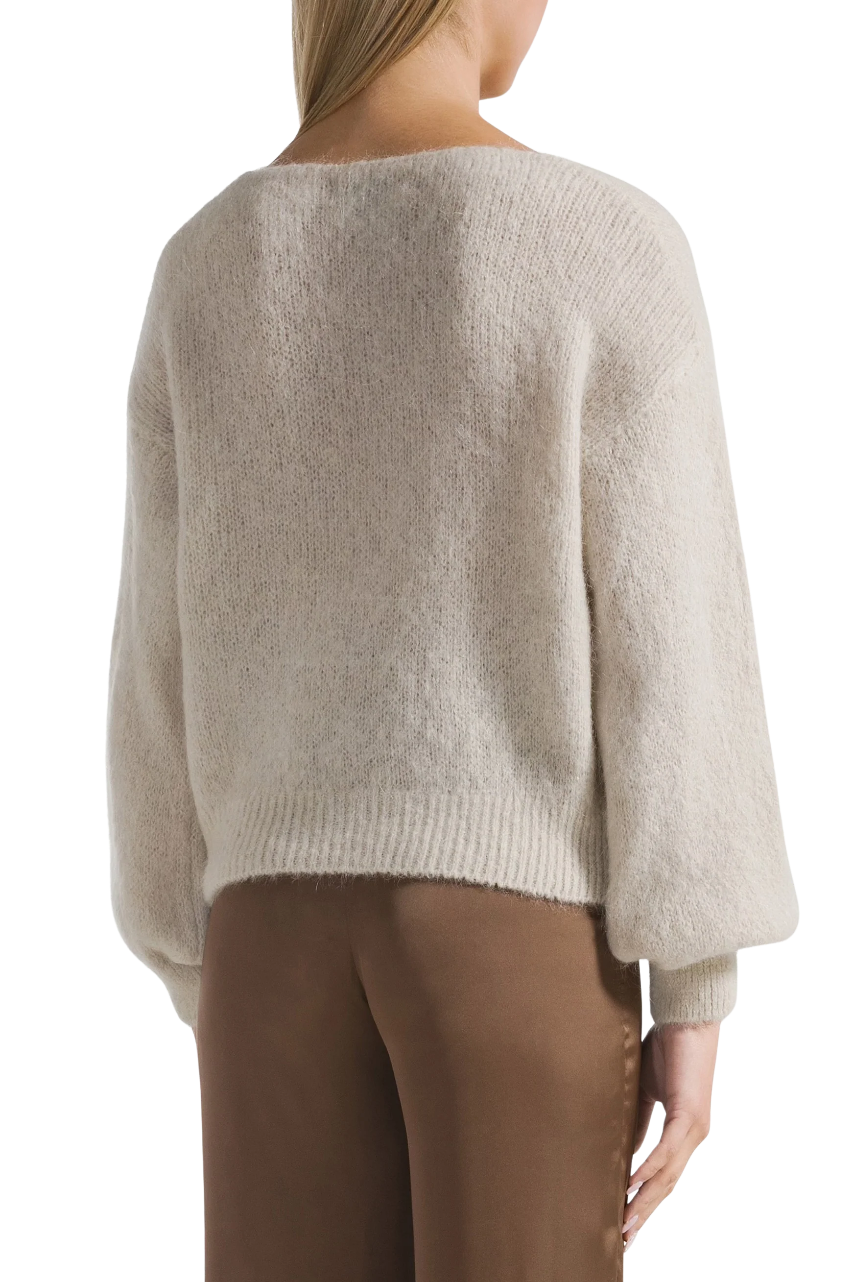 Milana LS Alpaca Pullover Beige