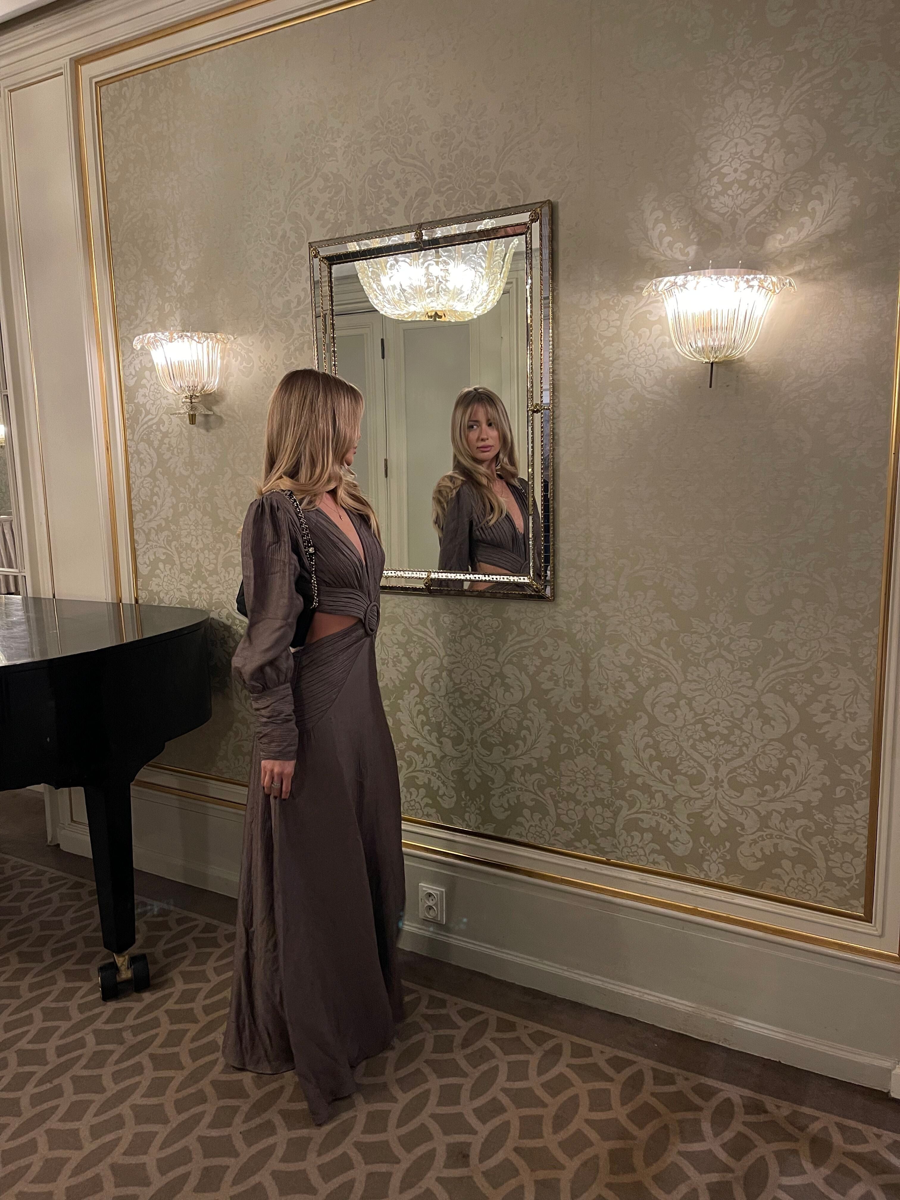 Mabel Maxi Dress Dark Grey