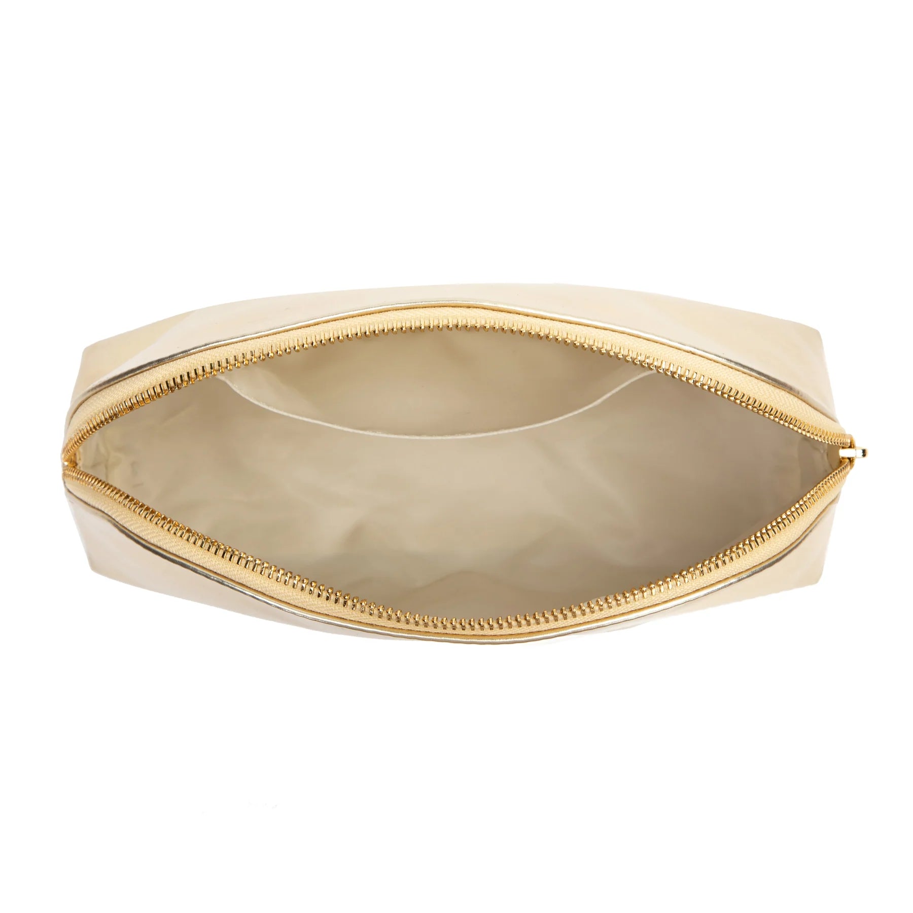 Metallic Make-Up Pouch Large Gold