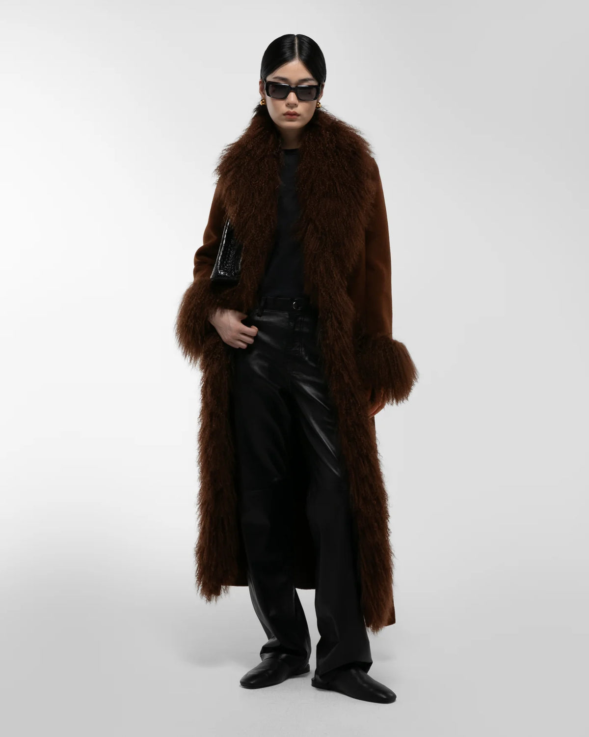 Lola Mongolian Coat Brown