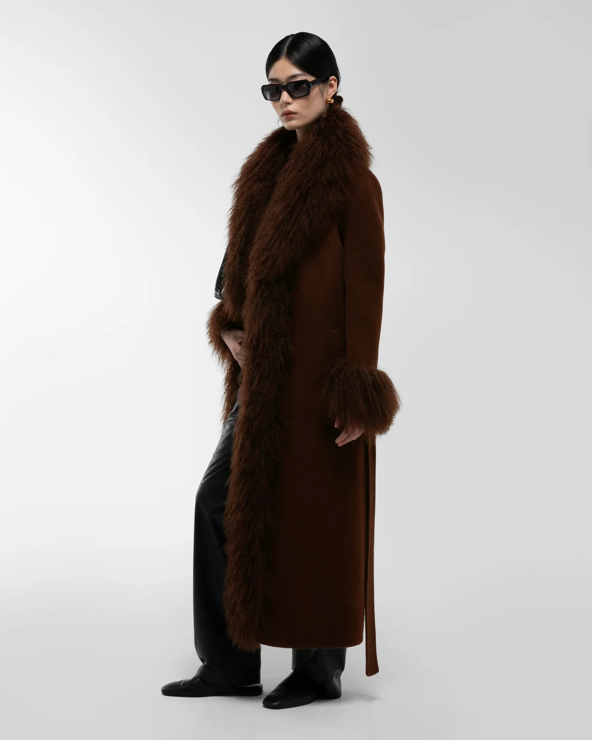 Lola Mongolian Coat Brown