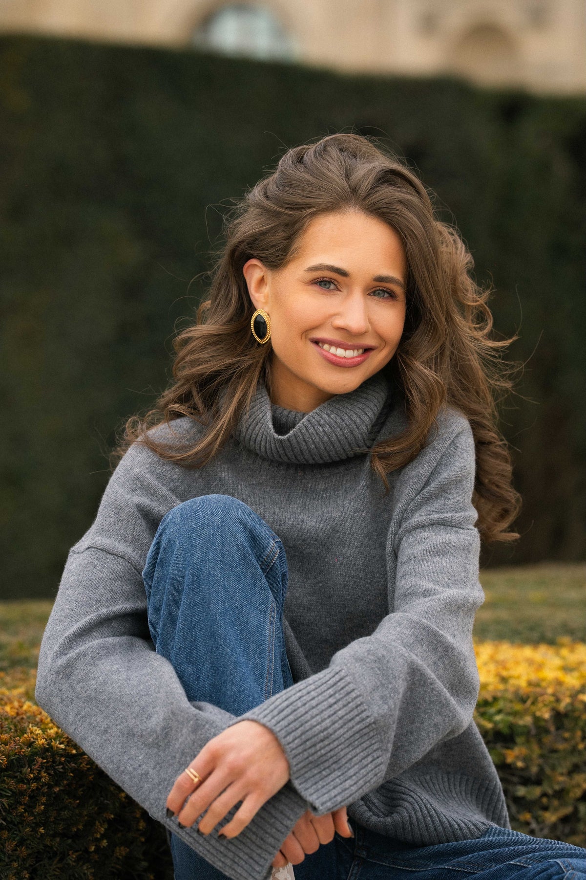 Megan Wool Turtleneck Grey