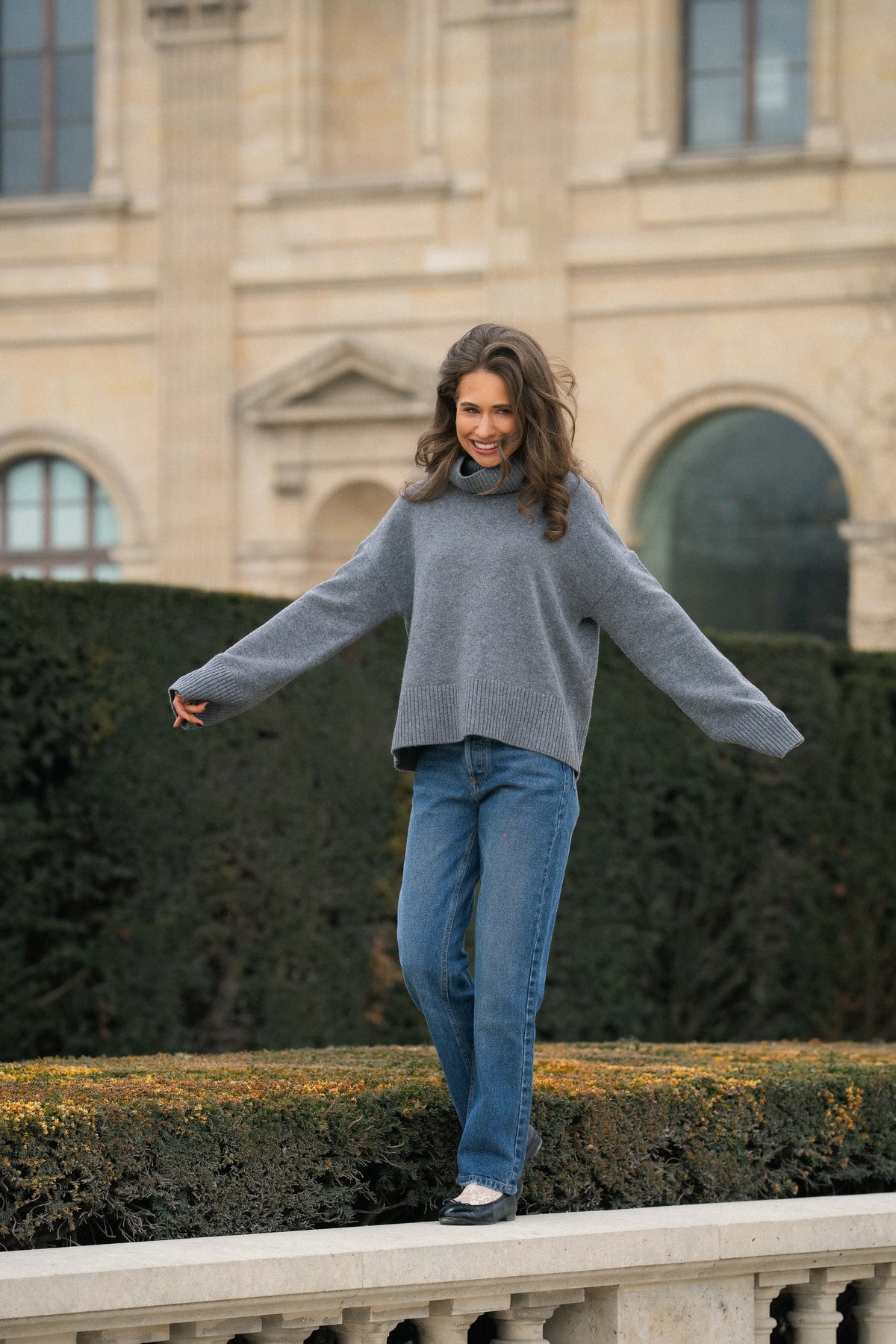 Megan Wool Turtleneck Grey