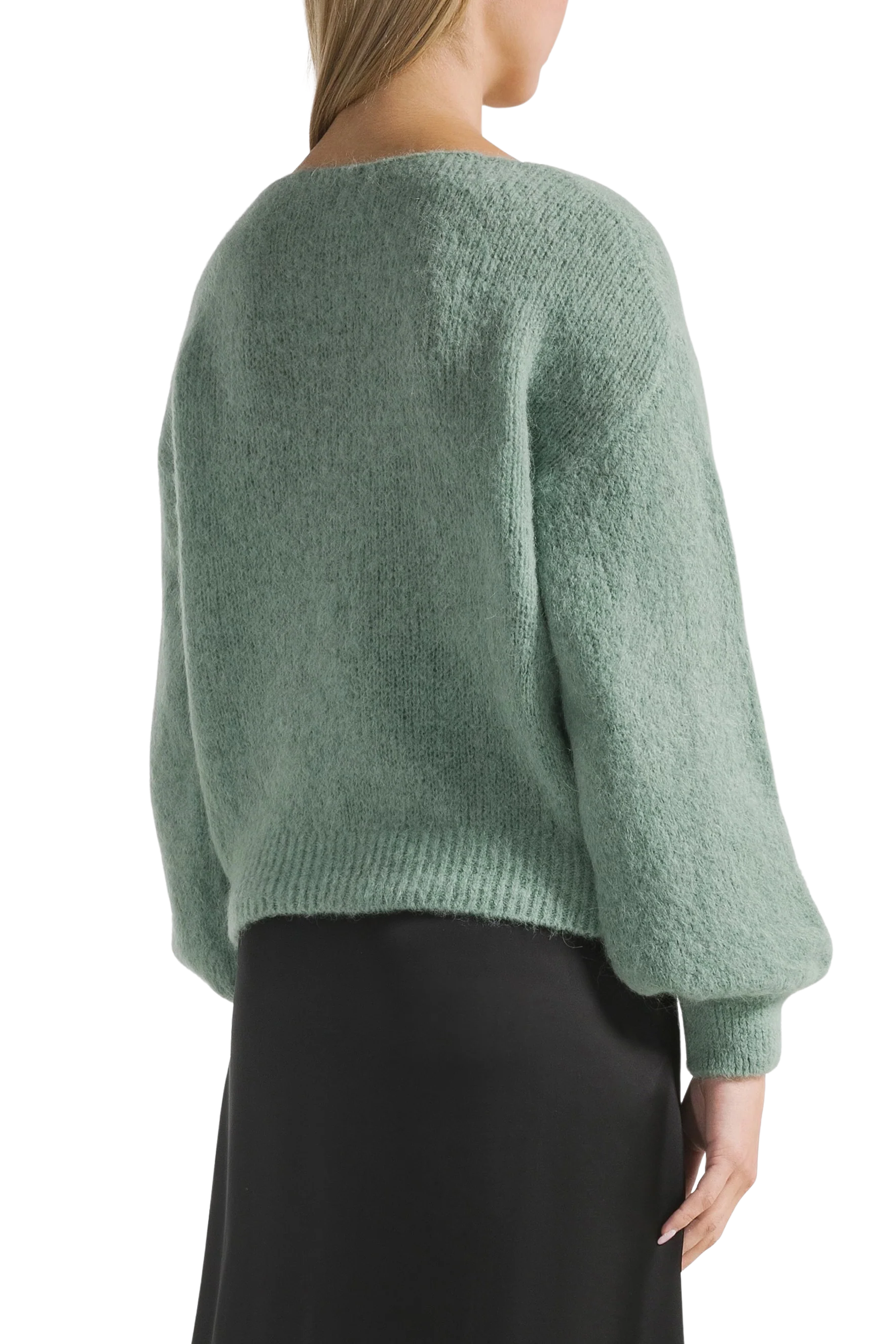 Milana LS Alpaca Pullover Dusty Green