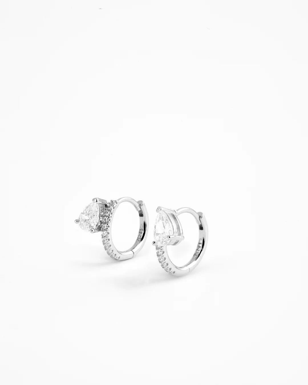 Petra Lato Pave Huggies Silver