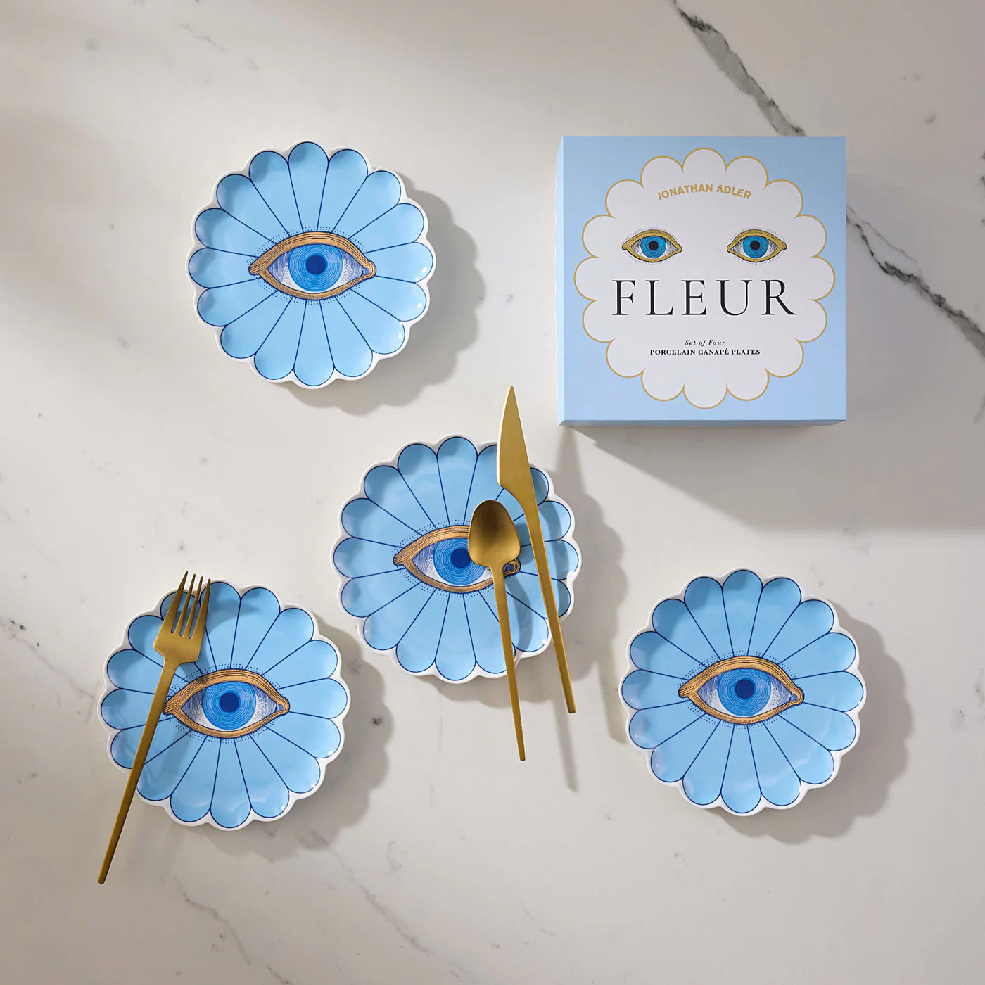 Fleur Canape Plate Set