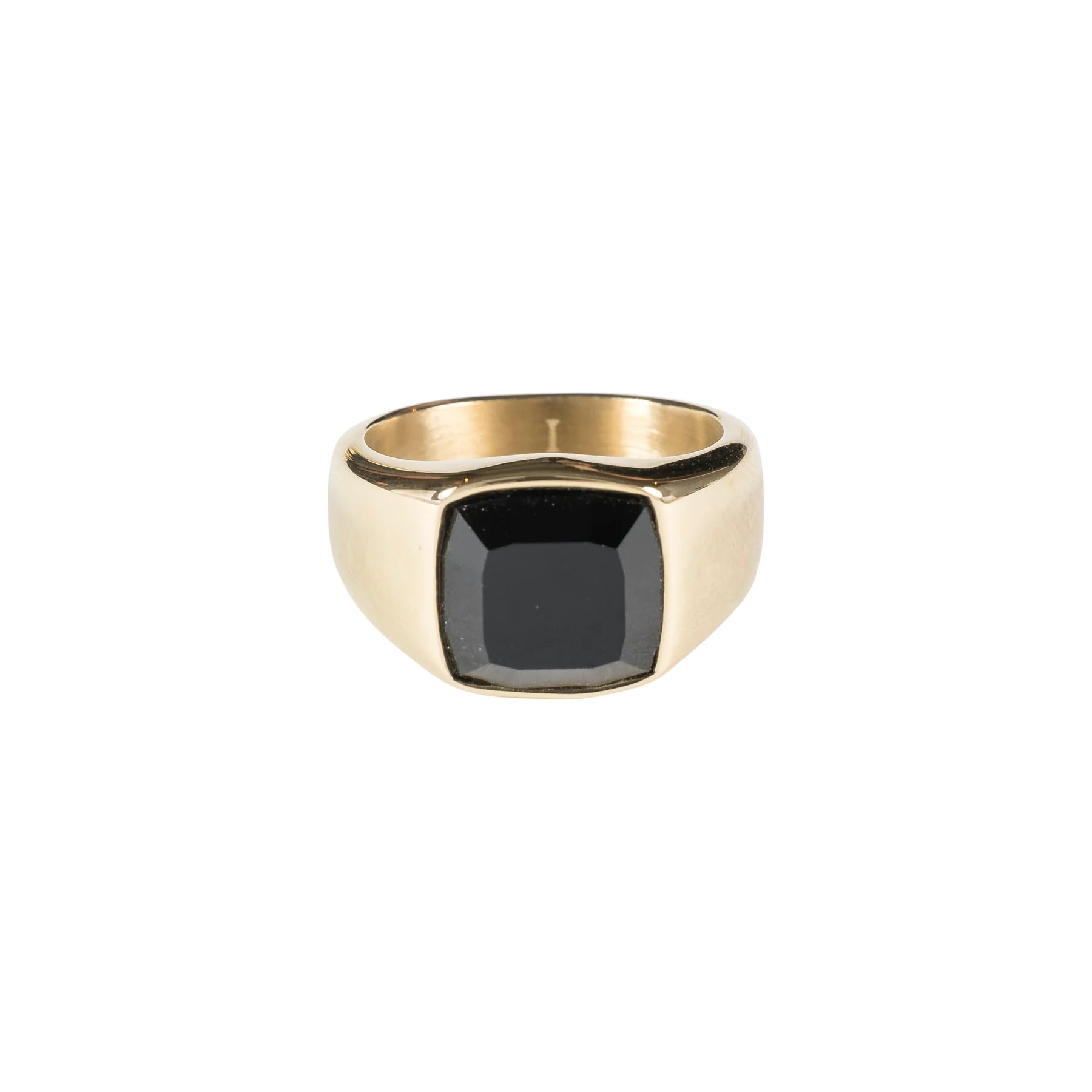 Signet Ring Mini Gold w/ Black Onyx