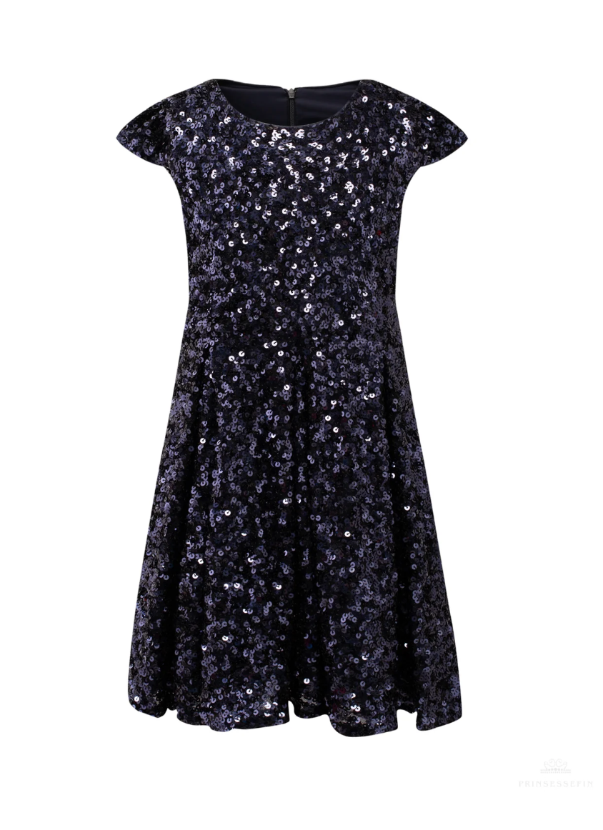 Sequin Dress Ensign Blue