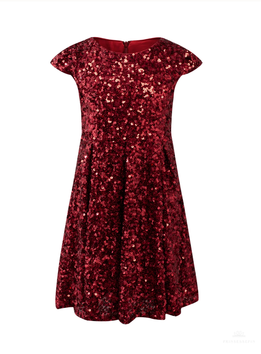 Sequin Dress Wine