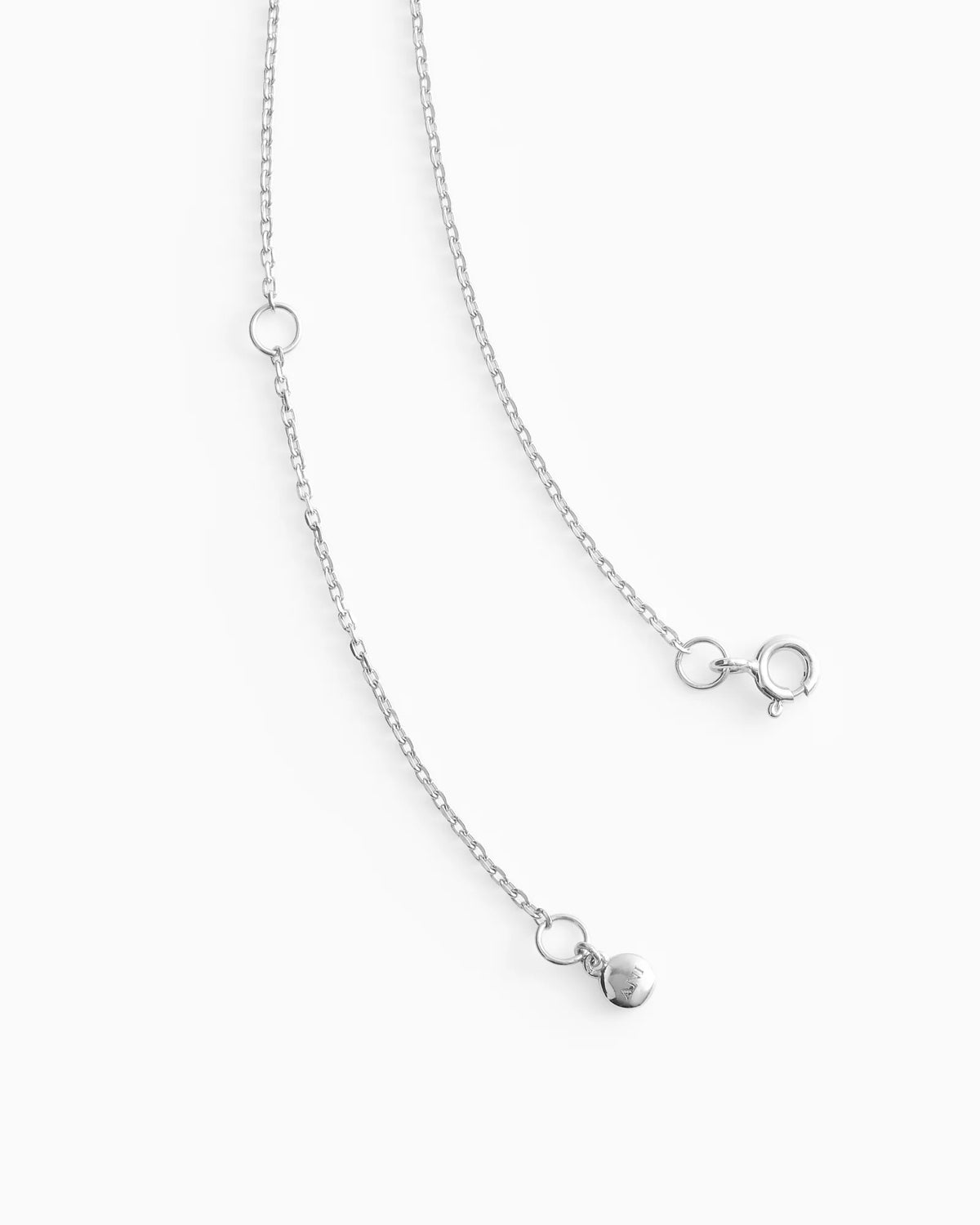 Solitaire Necklace 6mm Silver