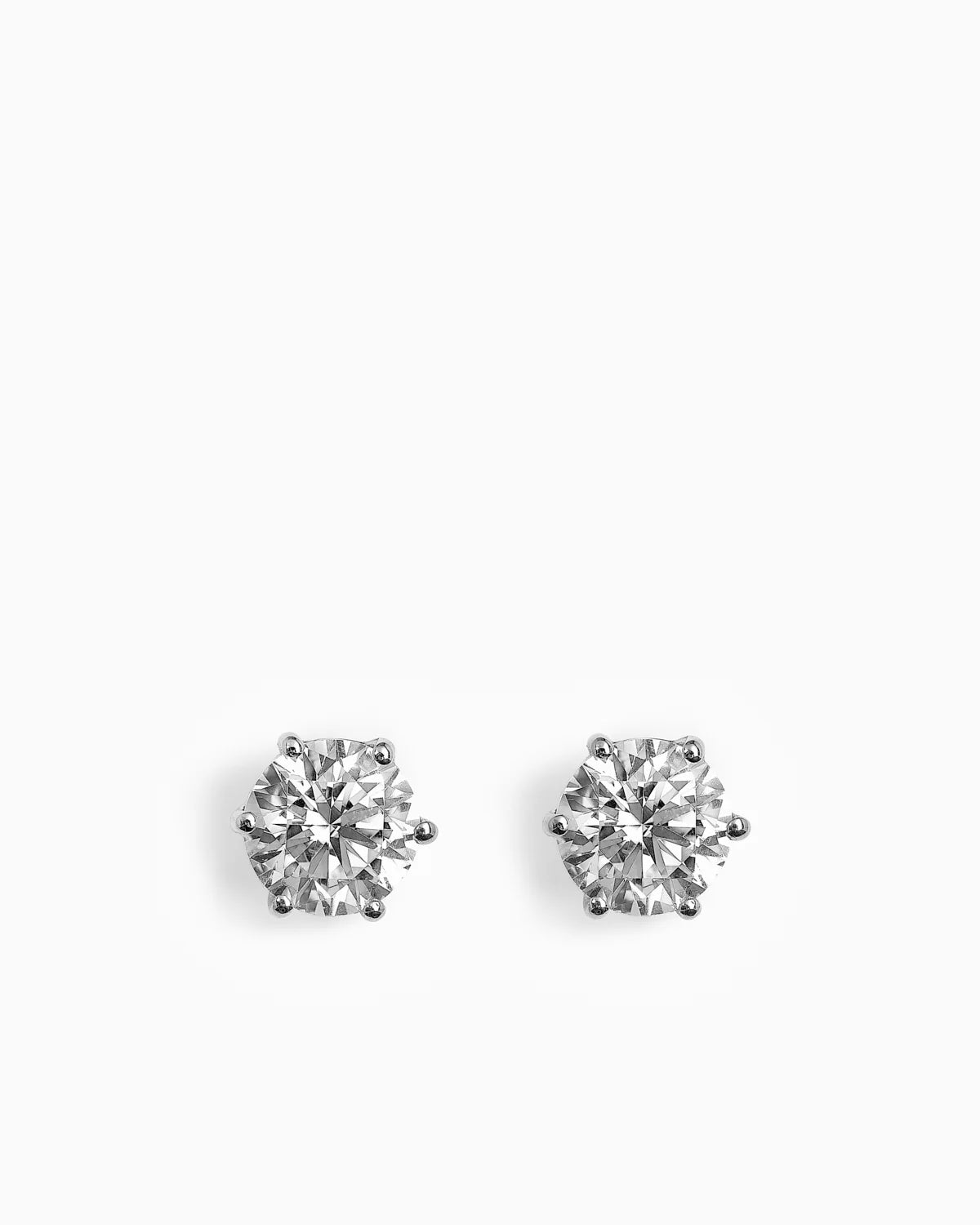 Stud Earrings 8mm Silver