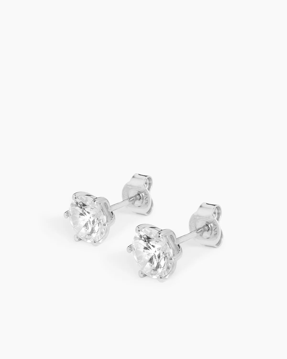Stud Earrings 8mm Silver