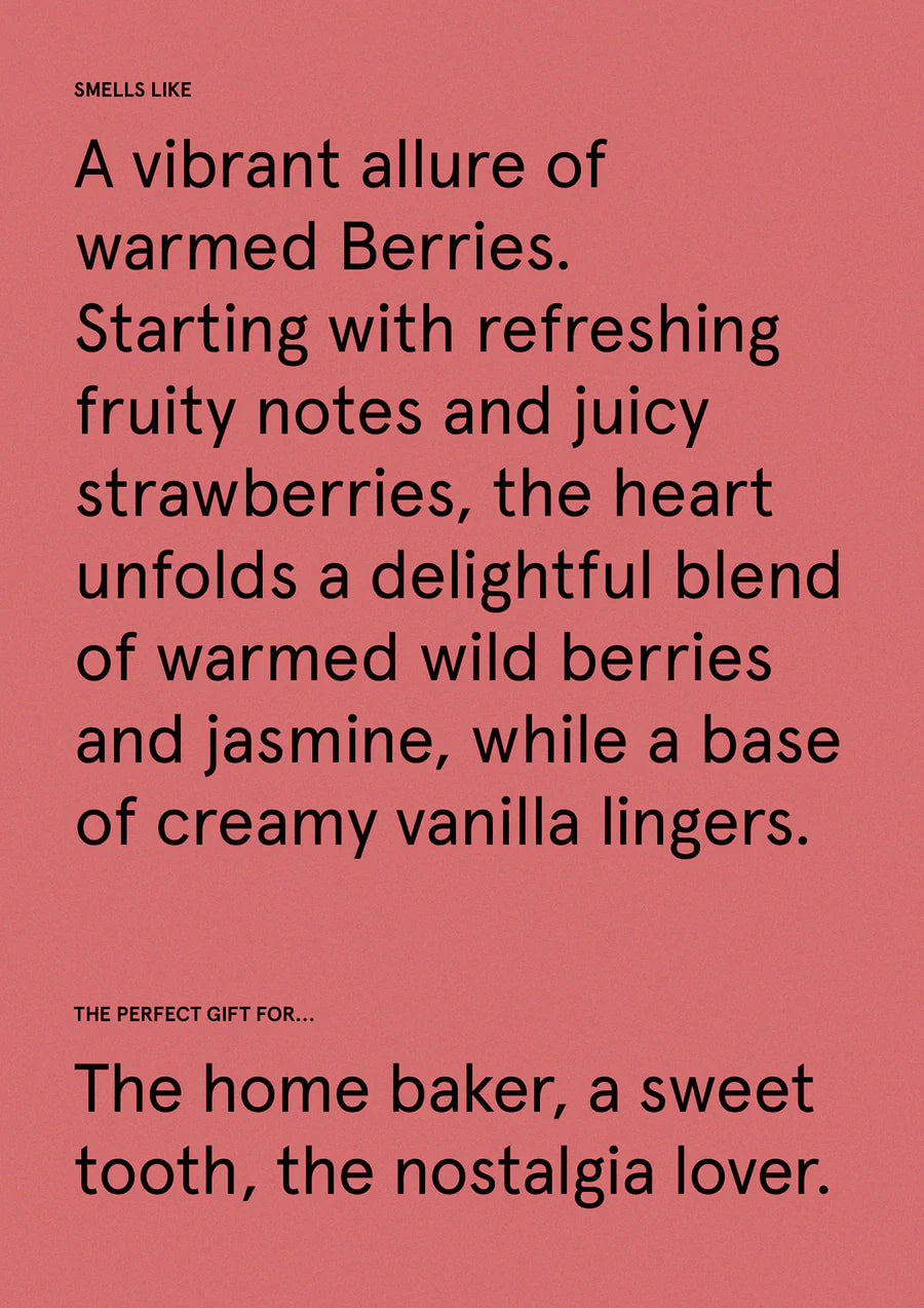 Scented Candle Berry Tart