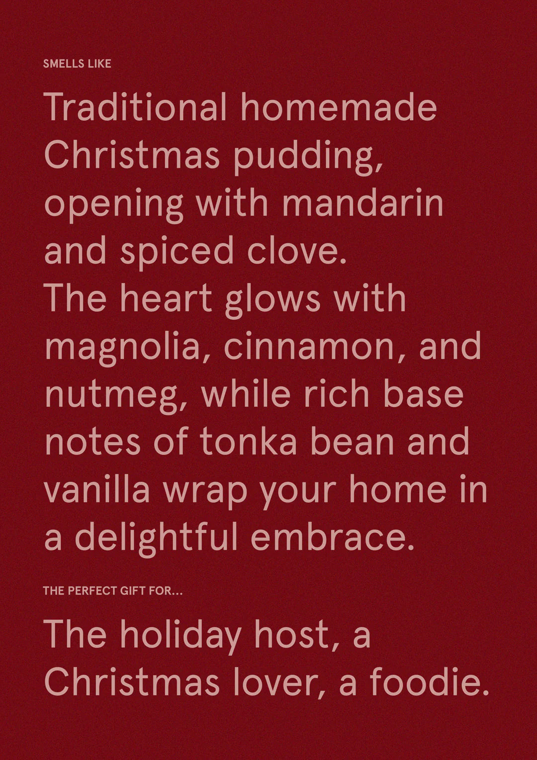 Scented Candle Christmas Pudding